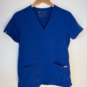 Figs Technical Collection Blue Scrub Top XS